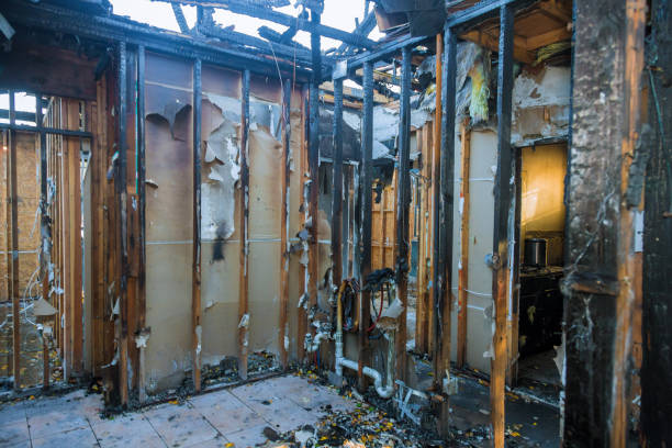 Professional Fire Damage Removal technician working in McCord, OK
